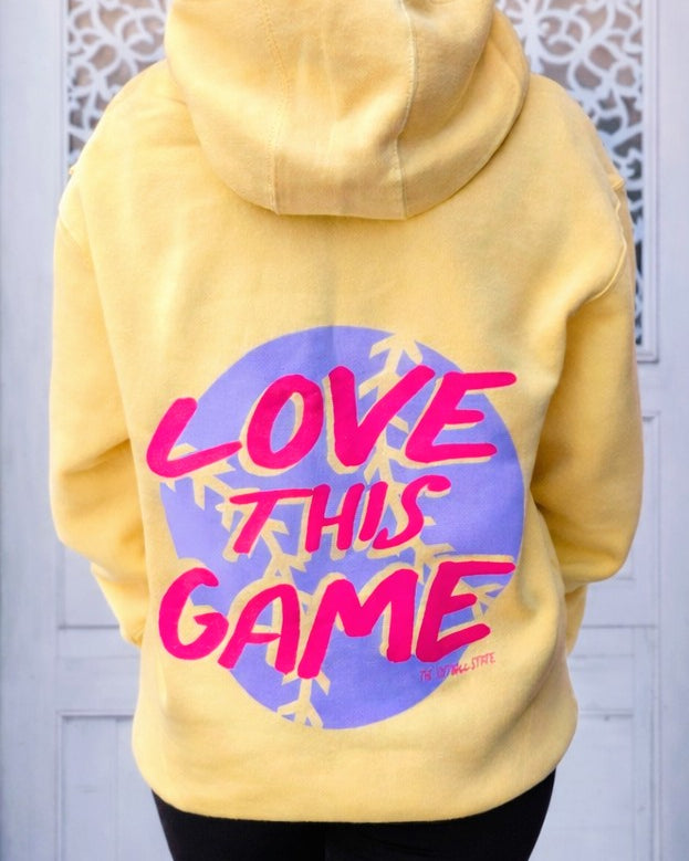 Love This Game Softball Hoodie-Butter