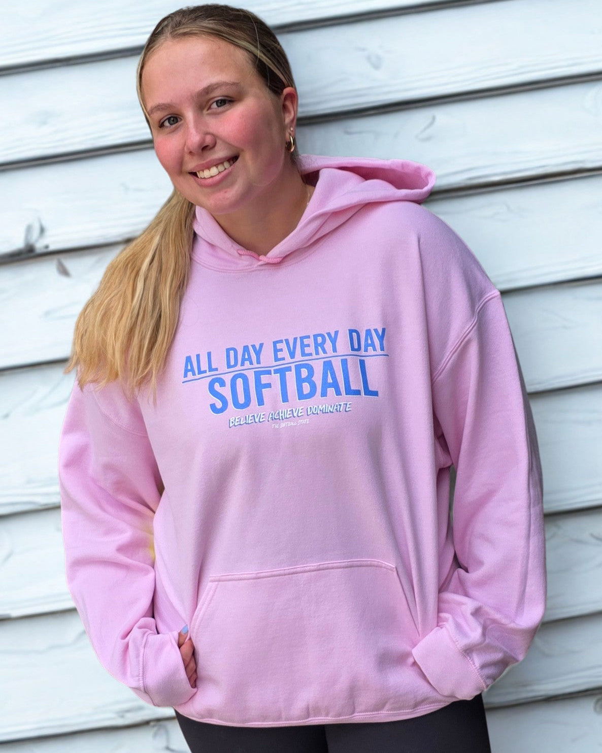 All Day Every Day Softball Hoodie