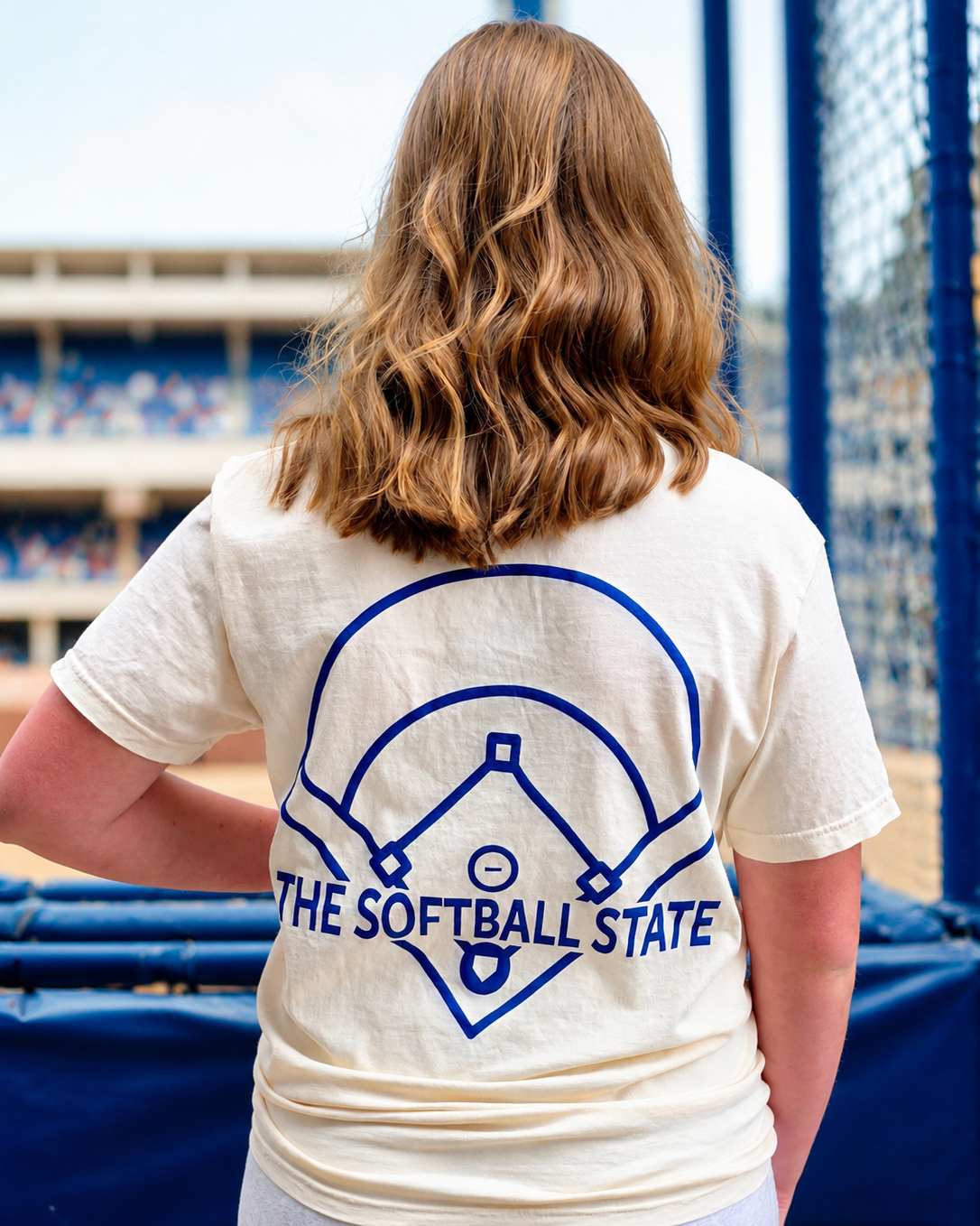 Diamond State Softball T-shirt-Blue