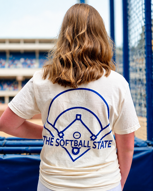 Diamond State Softball T-shirt-Blue