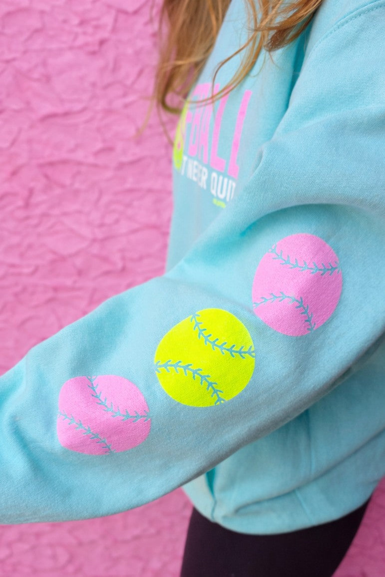 Hustle Hit Softball Hoodie